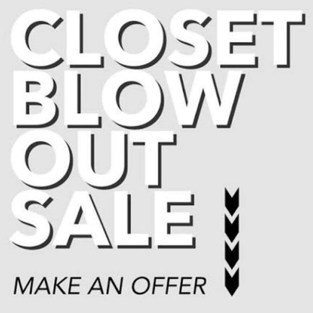 Closet Blowout Sale Sign